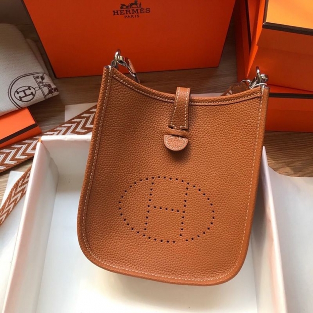 Hermes Evelyn Mini 16 TPM Copy Noir Silver he26060