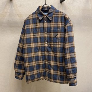 ☆Super popular☆Prada check pattern lumberjack jacket replica pua84137