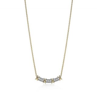 [25th year latest work] Tiffany 16 stone narrow pendant fake 74038050