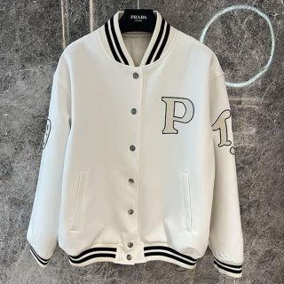 High quality Prada patched canvas bomber jacket replica puh22785