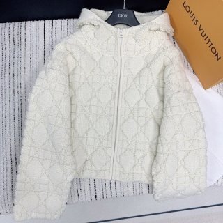The hottest topic! Dior zip cardigan imitation wool & cashmere blend knit det08590