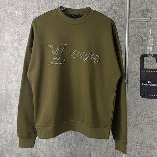 Very popular! Louis Vuitton Cotton Signature Crewneck Replica vuh78319