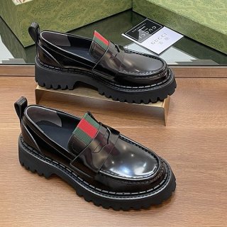 Completely Must-Have Gucci Web Men's Lace-Up Shoes Replica gug82428