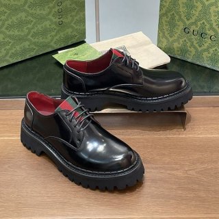 Super cheap price! Completely fake Gucci Web men's lace-up shoes gum82512