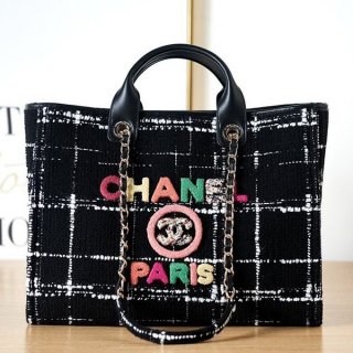 Attention ★ Chanel Deauville Tote Bag 38mm Replica shb55406
