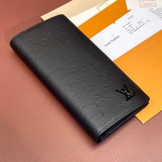 Very popular! Louis Vuitton Braza Wallet Ostrich Leather Long Wallet Replica vue68072