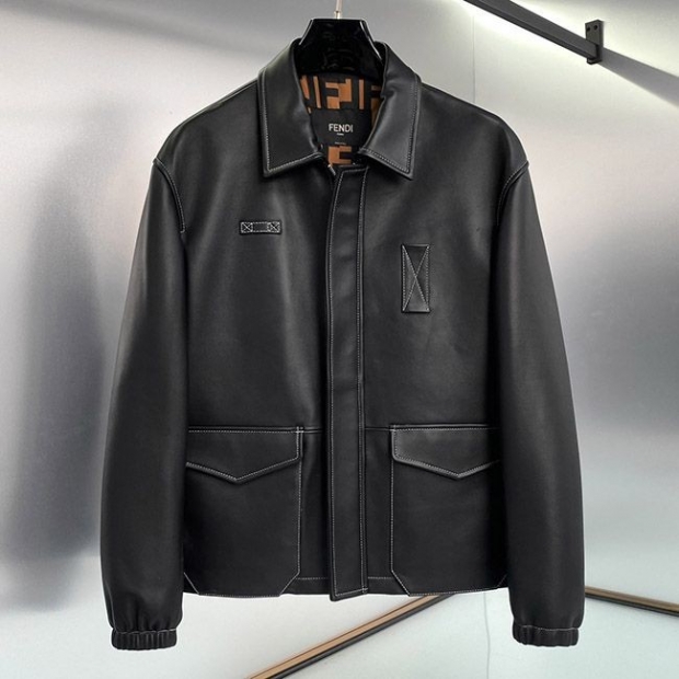 Fendi Leather Jacket Replica feh74930