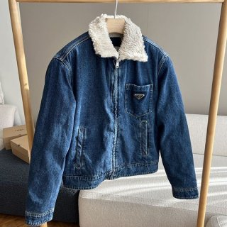 Prada padded denim jacket replica puw23185