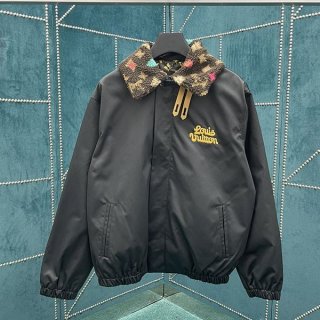 [Stand out with the collar] ★Louis Vuitton★Fleece blouson replica 1AFPTO
