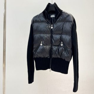 Stylish Moncler Replica Down Padding Wool Cardigan moh76470