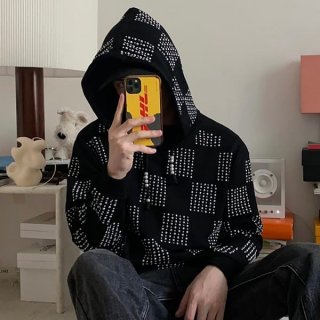 High quality Louis Vuitton Damier hoodie hoodie fake sweatshirt vuy54401