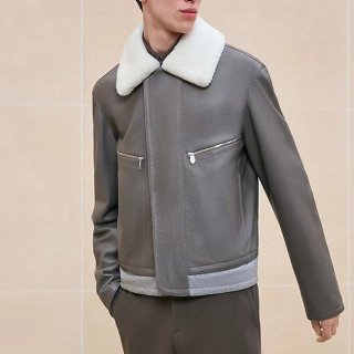 Super low price! Hermes cropped jacket replica deerskin eri90917
