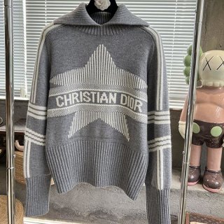 Best Price Guarantee Dior ALPS Star Motif Stand Collar Sweater Fake dec31106