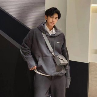 Love at first sight? Fendi Rome lettering drawstring hoodie replica feb73481