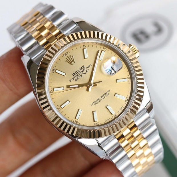 Rolex Watch Replica Datejust 41mm Champagne Men's roe19202