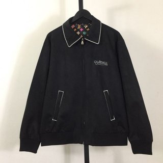 Extremely rare! Louis Vuitton leather jacket replica black vua01581