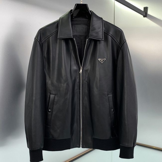 Stylish Prada nappa leather blouson jacket replica pud90417