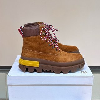 Popularity rising Moncler copy MON CORP combat suede boots mop37074
