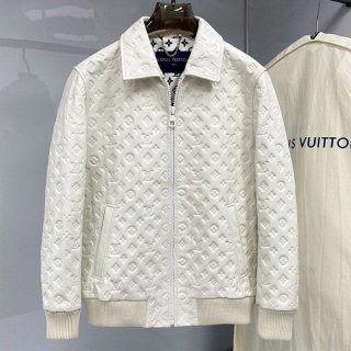 Love at first sight? Louis Vuitton leather jacket replica vui67325