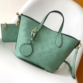 Louis Vuitton Blossom PM Replica Mahina Leather Shoulder Bag Mineral Blue M24930
