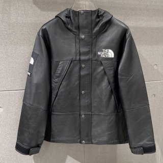 Convenient Supreme North Face collaboration high-grade leather mountain parka Shm49115