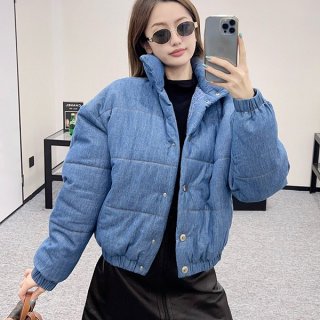 Free shipping Chanel replica denim down jacket sho09549