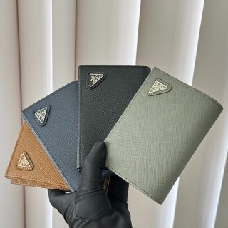 Prada Small Saffiano Replica Leather Wallet 4 Colors 2MV021