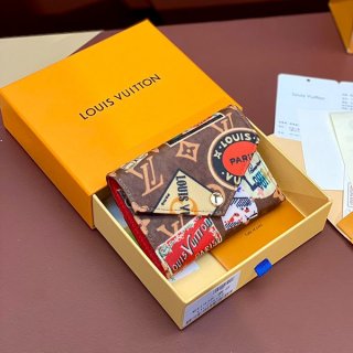 Louis Vuitton canvas compact wallet replica vuo46033