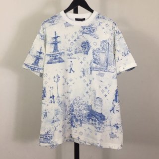 I definitely want this! [Refreshing] Louis Vuitton Printed Cotton T-shirt Replica 1AGJYZ
