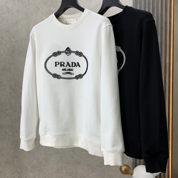 Hard to find ★ Prada sweater replica ★ Logo print jersey sweatshirt pui68693