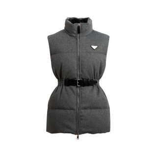 [New 2024AW] Prada Flannel Down Vest Replica 29S13115S5