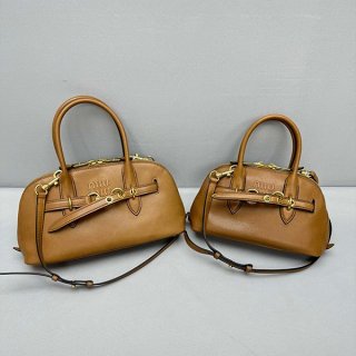 Autumn/Winter Sale Miu Miu Replica Aventure Nappa Leather Top Handle Bag 2 Sizes myq23405