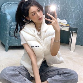 21-22AW☆Miu Miu down vest replica☆Cashmere down vest myo05831