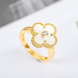 Hard to find Van Cleef & Arpels Vintage Alhambra Ring Replica vcara41100