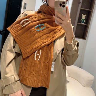 Ultra-limited edition? Hermes Tri-Maillon knit scarf replica cashmere erx63465