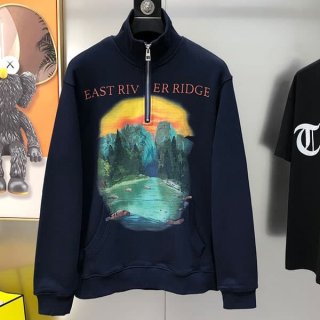 Hard to find fake Loewe zip-up sweatshirt lok49098