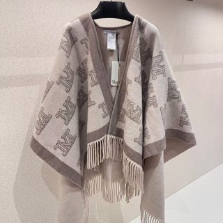 High quality Max Mara Monogram V-neck cape fake wool poncho mal96207