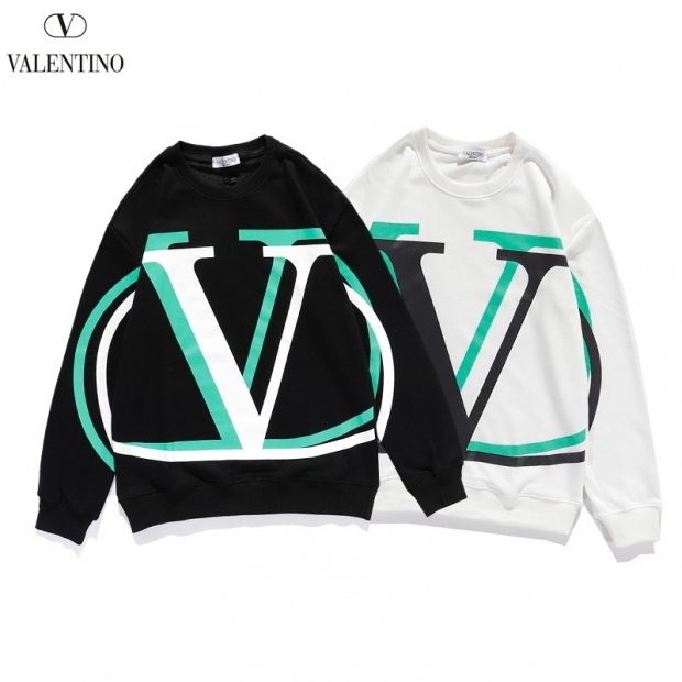 The hottest topic! Fake Valentino sweatshirt with V logo in two colors 3MF15B6K6