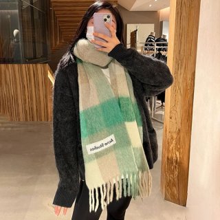 Acne Studios Mohair Check Scarf Replica AO2000
