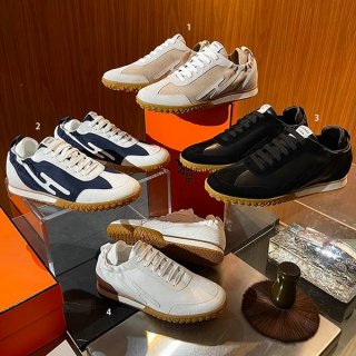 Hermes Jet Sneakers H Goat Suede Replica 4 Colors erp84979 Sold Out