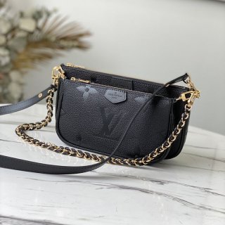 Rare Louis Vuitton Multi Pochette Accessoires Replica Monogram Empreinte Shoulder Bag M80399