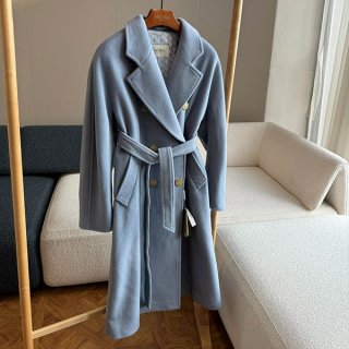 Max Mara MADAME 101801 replica belted wool and cashmere coat maa08548