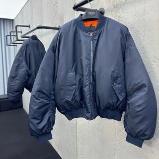 Sale New Arrivals Prada Replica Re-Nylon Oversized Bomber Jacket puw84148