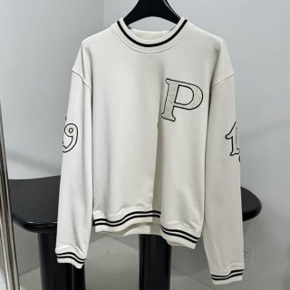 Prada patched fleece fake sweatshirt puc17340
