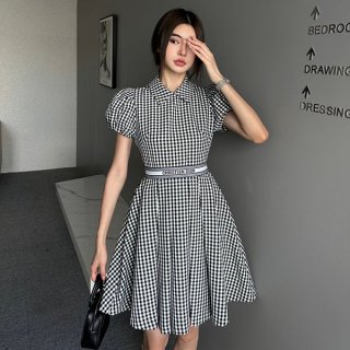 Dior check dress replica dew23035