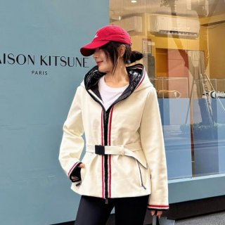 High quality Moncler parallel import Jockeys ski jacket water repellent logo down hood moi55006
