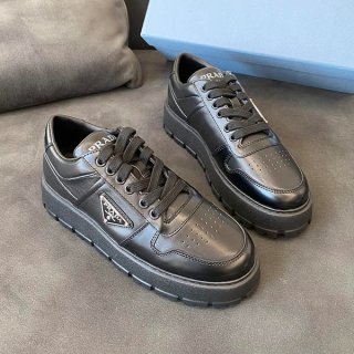 Hard to find Prada luxury leather sneakers replica pul18777