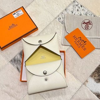 New! Hermes Replica Calvi Duo Business Card Holder/Coin Case erf28443