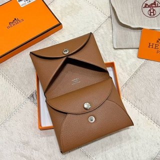 Stylish? Hermes Calvi Duo Business Card Holder? Coin Case Copy erg99669
