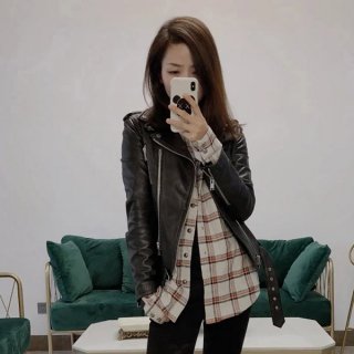No.1 Popular Saint Laurent Replica Denim Style Button Jacket in Smooth Leather Sam91351